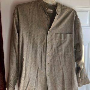 Oatmeal Colored Trader Bay button Shirt. Medium